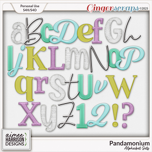 Pandamonium Alphabet Sets by Aimee Harrison