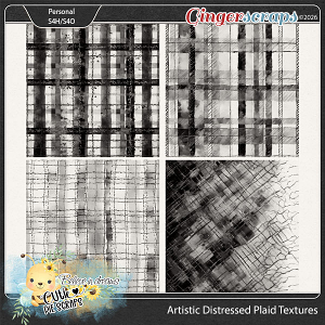 Artistic Distressed Plaid Textures