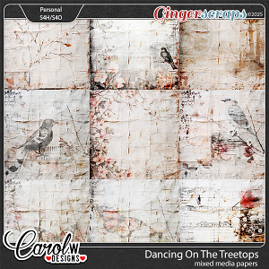 Dancing On The Treetops-Mixed Media Papers
