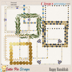 Happy Hanukkah Page Borders
