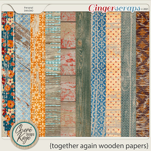 Together Again Wooden Papers by Chere Kaye Designs