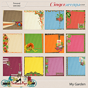 My Garden Stacked Papers by The Scrappy Kat