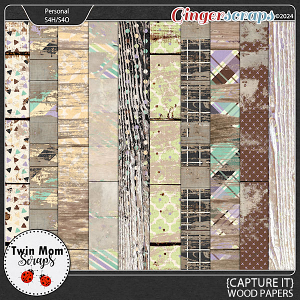 Capture It - WOOD PAPERS by Twin Mom Scraps