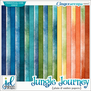 Jungle Journey {Plain & Ombre Papers}