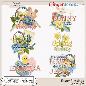 Easter Blessings - Word Art Pack by Connie Prince