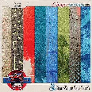 Rawr-Some New Year Artsy Papers By The Brit Chick