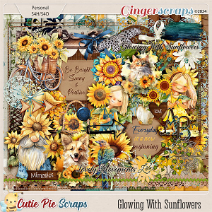 Glowing With Sunflowers Page Kit