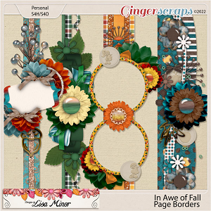 In Awe of Fall Page Borders from Designs by Lisa Minor