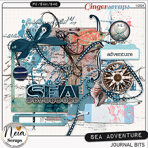 Sea Adventure - Journal Bits - by Neia Scraps