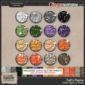 Fall's Flame Glitters by Aimee Harrison