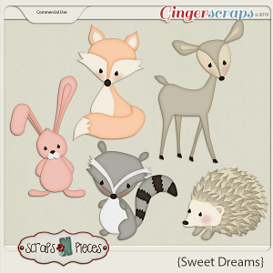 Sweet Dreams CU Layered Templates - Scraps N Pieces  