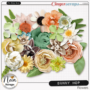 Bunny Hop - Flowers - by Neia Scraps