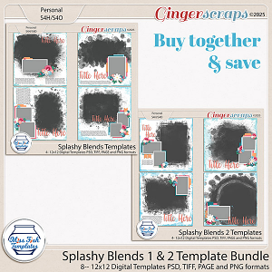 Splashy Blends 1 & 2 Template Bundle by Miss Fish