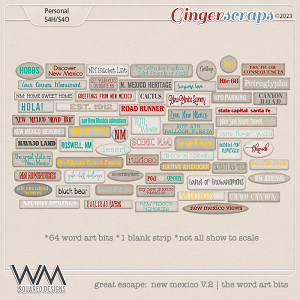 Great Escape: New Mexico V.2 | The Word Art Bits