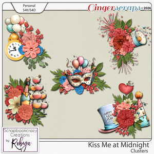 Kiss me at Midnight Clusters by Scrapbookcrazy Creations