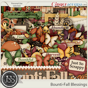 Bounti-Fall Blessings Digital Scrapbooking kit