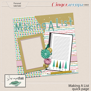 Making A List Quick Page by ScrapChat Designs