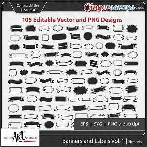 Banners and Labels Vol 1 Elements Banners and Labels Vol 1 Elements