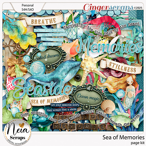 Sea Of Memories - Page Kit - by Neia Scraps