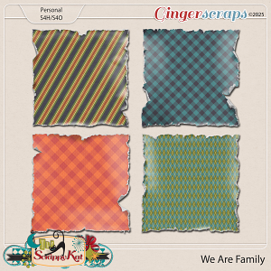 We Are Family Torn Papers by The Scrappy Kat