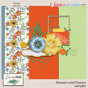 Showers and Flowers Sampler by ScrapChat Designs