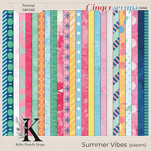 Summer Vibes Paper Pack by Kelley Danielle Design