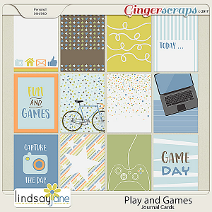 Play and Games Journal Cards by Lindsay Jane