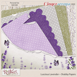 Luscious Lavender Shabby Papers