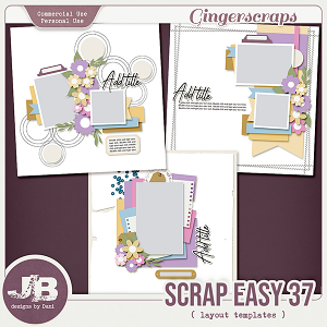 {CU} Scrap Easy 37 Templates by JB Studio