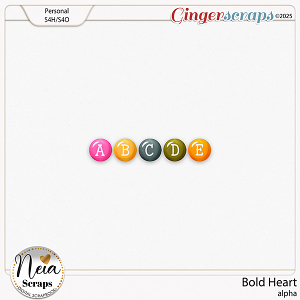 Bold Heart - Alpha - by Neia Scraps Bold Heart - Alpha - by Neia Scraps