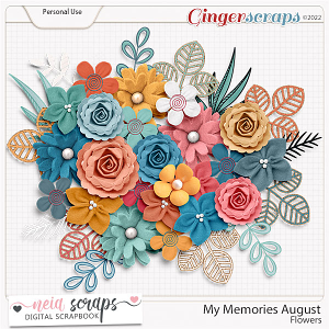 My Memories - August - Flowers - by Neia Scraps