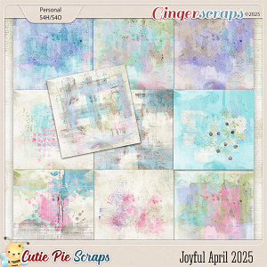 Joyful April 2025 Painted Papers