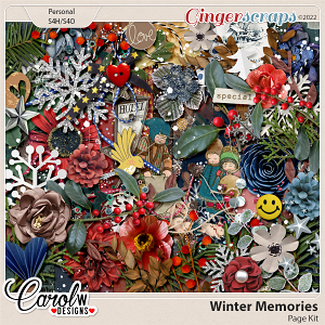 Winter Memories-Page Kit