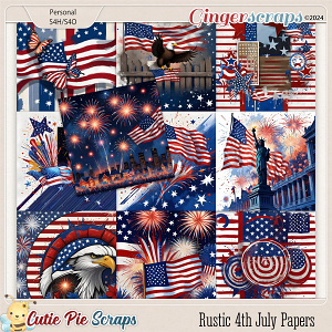 Rustic 4th July Papers 04 Rustic 4th July Papers 04