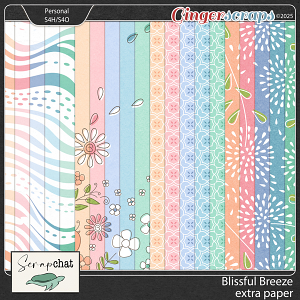 Blissful Breeze Extra Papers by ScrapChat Designs