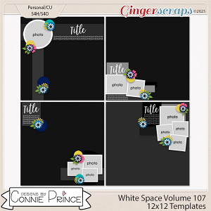 White Space Volume 107 - 12x12 Temps (CU Ok) by Connie Prince