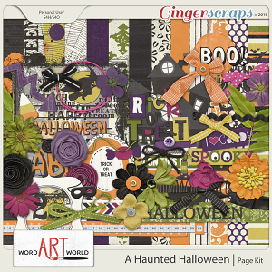 A Haunted Halloween Page Kit