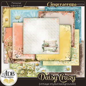 Daisy Crazy Vintage Styled Papers