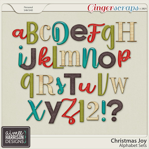 Christmas Joy Alpha Sets by Aimee Harrison