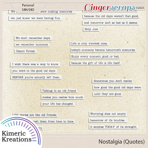 Nostalgia Quotes by Kimeric Kreations