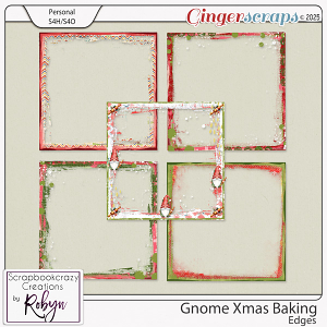 Gnome Xmas Baking Edges by Scrapbookcrazy Creations