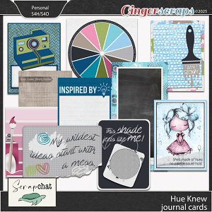 Hue Knew Journal Cards by ScrapChat Designs Hue Knew Journal Cards by ScrapChat Designs