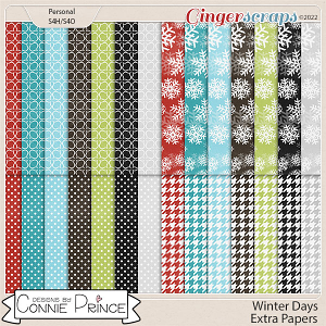 Winter Days - Extra Papers by Connie Prince