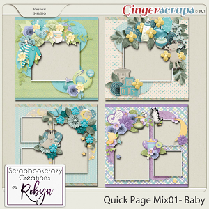 Quick Page Set01 - Baby by Scrapbookcrazy Creations