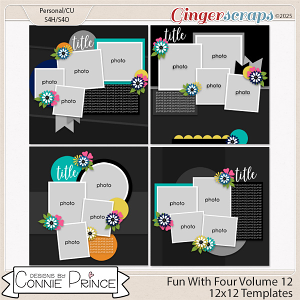 Fun With Four Volume 12  - 12x12 Temps (CU Ok) by Connie Prince