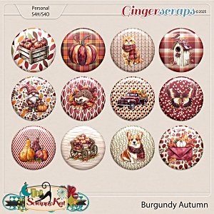 Burgundy Autumn Flair Set by The Scrappy Kat