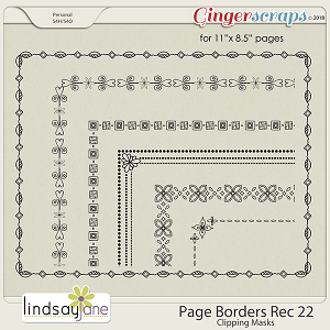Page Borders Rec 22 by Lindsay Jane