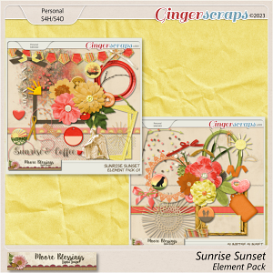 Sunrise Sunset Element Pack by Moore Blessings Digital Design