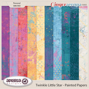 Twinkle Little Star - Painted Papers by Aprilisa Designs Twinkle Little Star - Painted Papers by Aprilisa Designs
