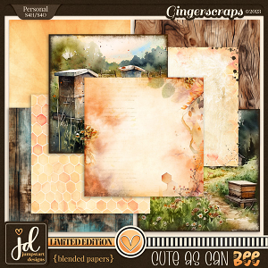 Cute As Can BEE {Blended Papers} LIMITED EDITION